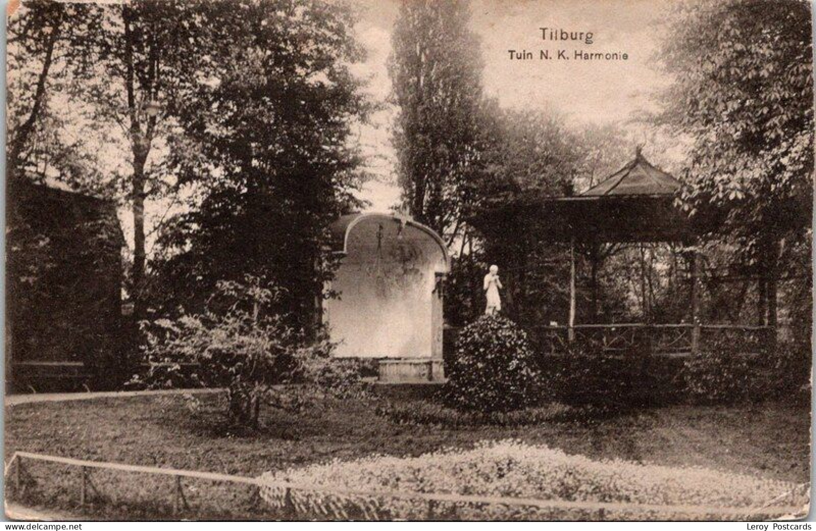 Tuin N.K. Harmonie, Tilburg 1915 (NB) - Tilburg