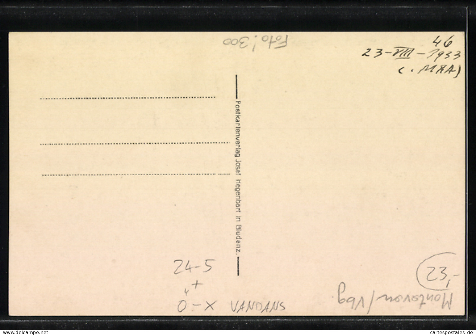 AK Vandans I. M., Hochwasserkatastrophe 12.08.1933, Beschädigtes Haus  - Other & Unclassified