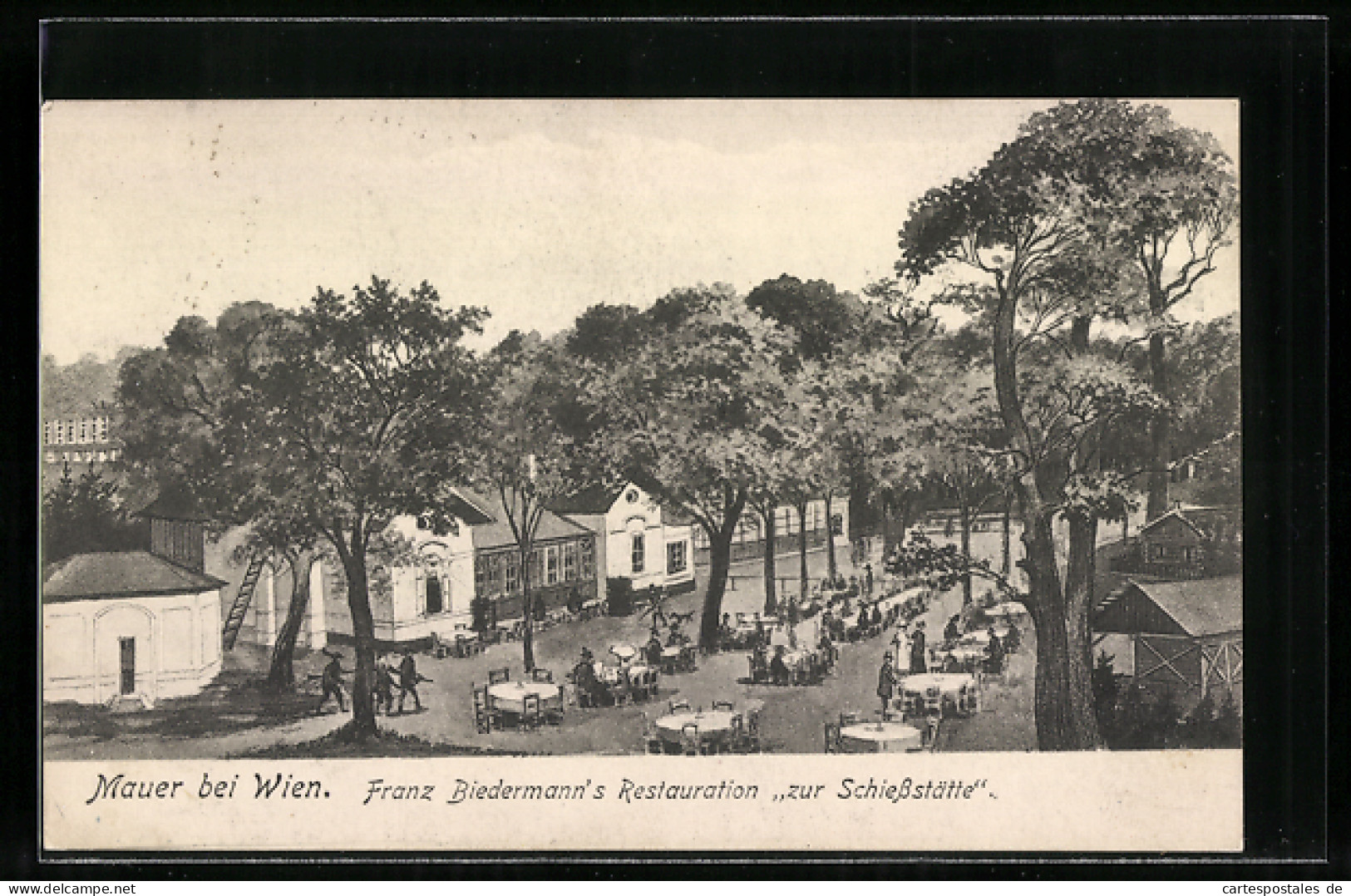 AK Mauer B. Wien, Franz Biedermanns Restauration Zur Schiessstätte  - Other & Unclassified