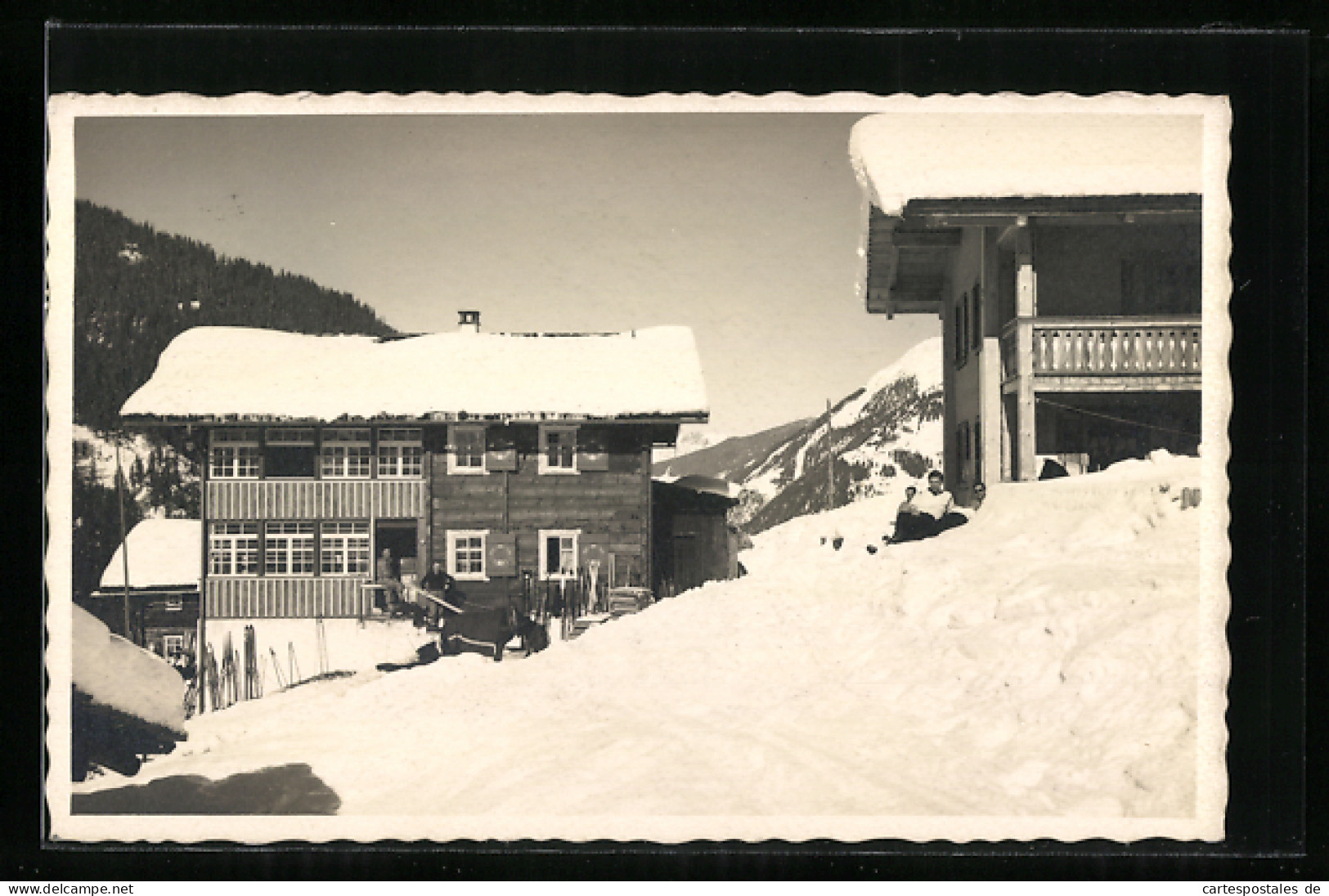 AK Montafon, Ortspartie Im Schnee  - Sonstige & Ohne Zuordnung