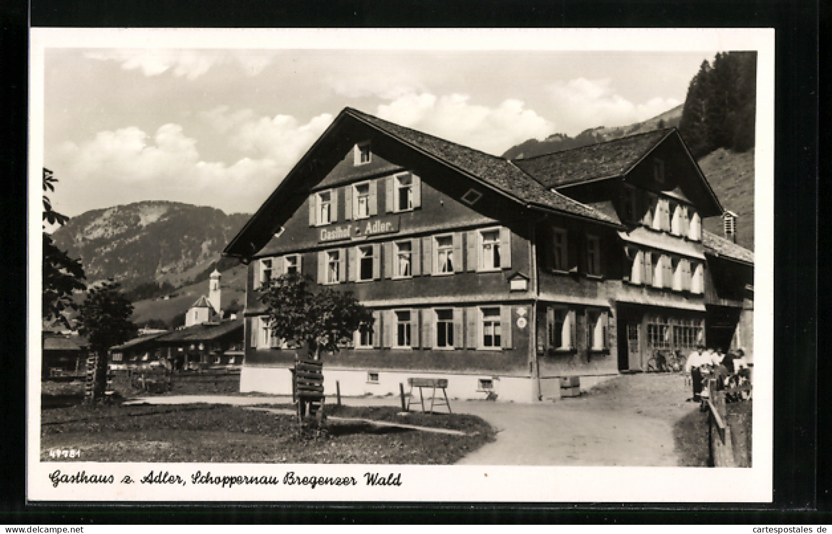 AK Schoppernau /Bregenzer Wald, Gasthaus Z. Adler  - Andere & Zonder Classificatie