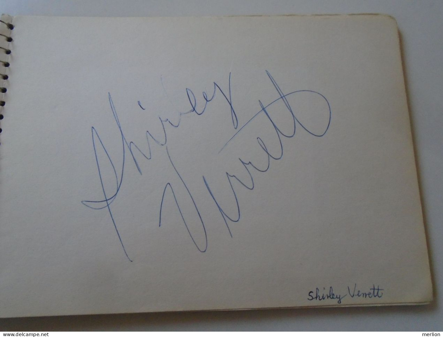 D203341  Signature -Autograph  -  Shirley Verrett  -  American Opera Singer - Mezzo Soprano 1981 - Chanteurs & Musiciens