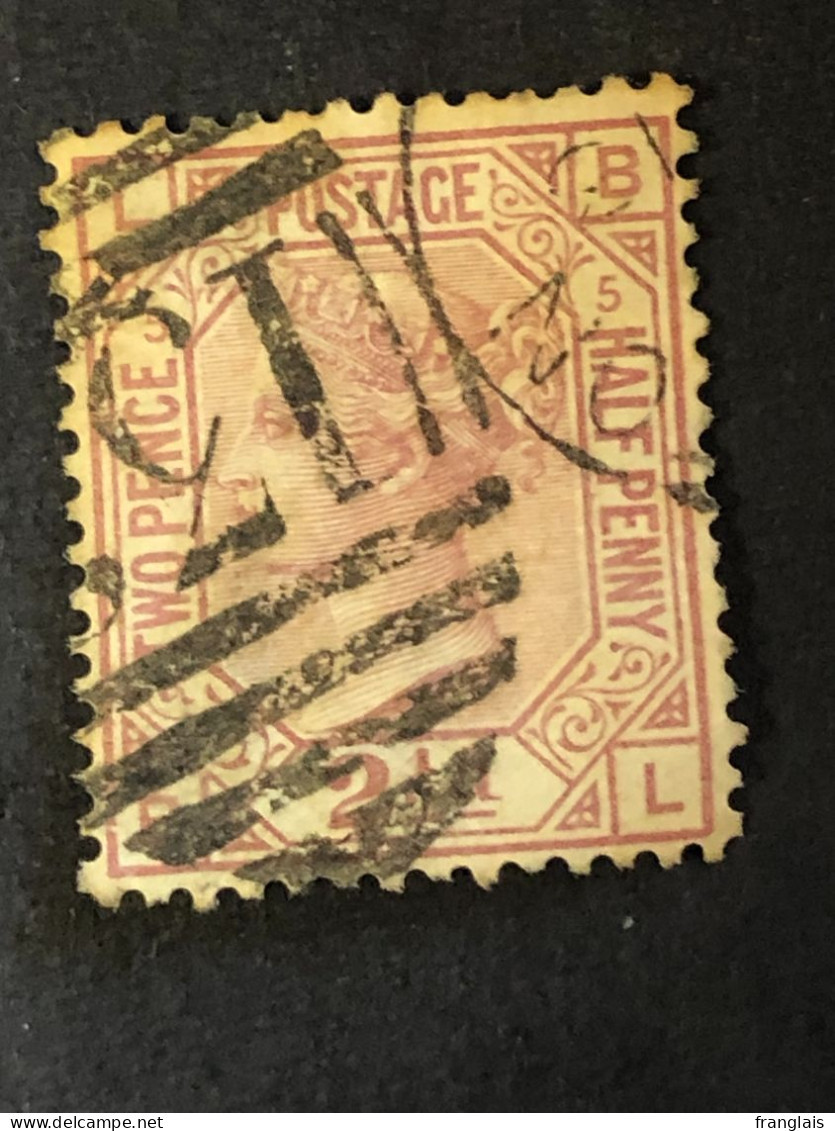 GREAT BRITAIN  SG 141  2½d Rosy-mauve, Plate 5, Orb Wmk  CV £85 - Used Stamps