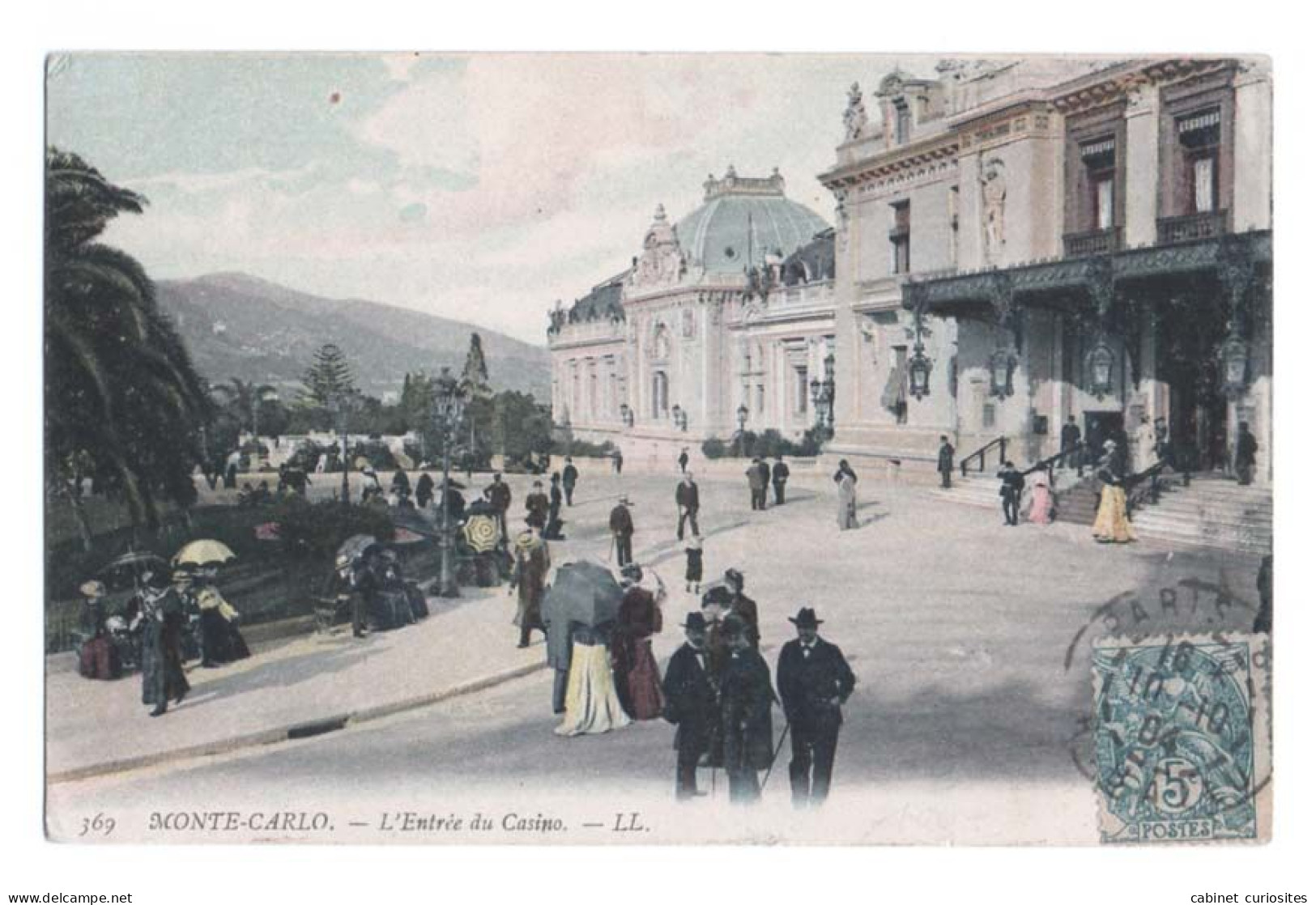 MONTE-CARLO - Monaco - 1904 - Entrée Du Casino - Colorisée - Animée - Monte-Carlo