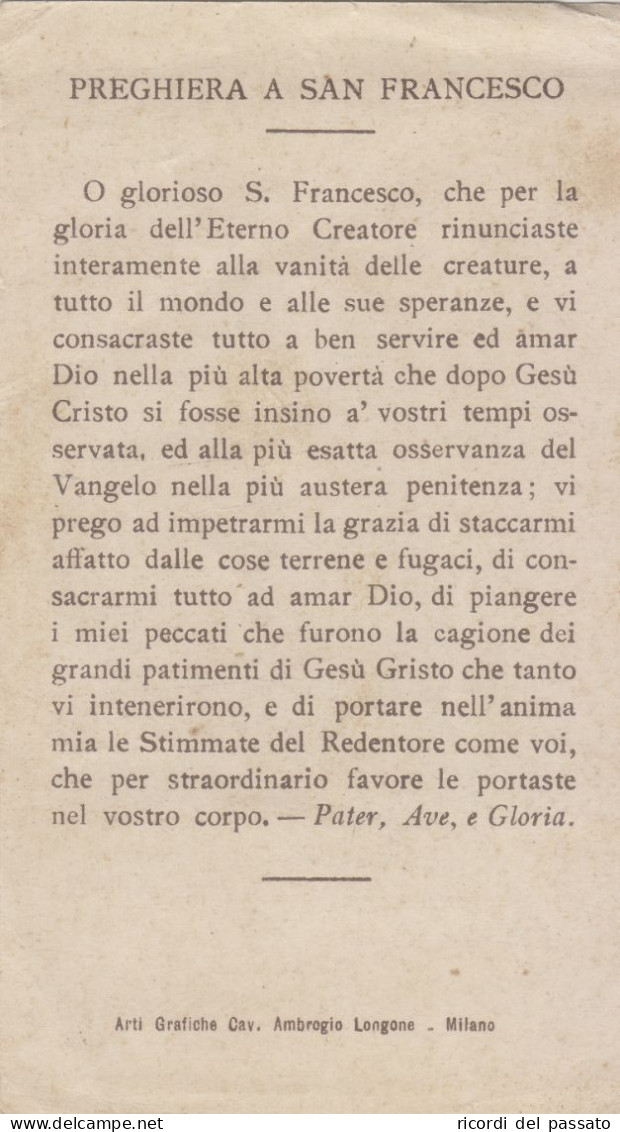 Santino San Francesco Di Assisi - Imágenes Religiosas