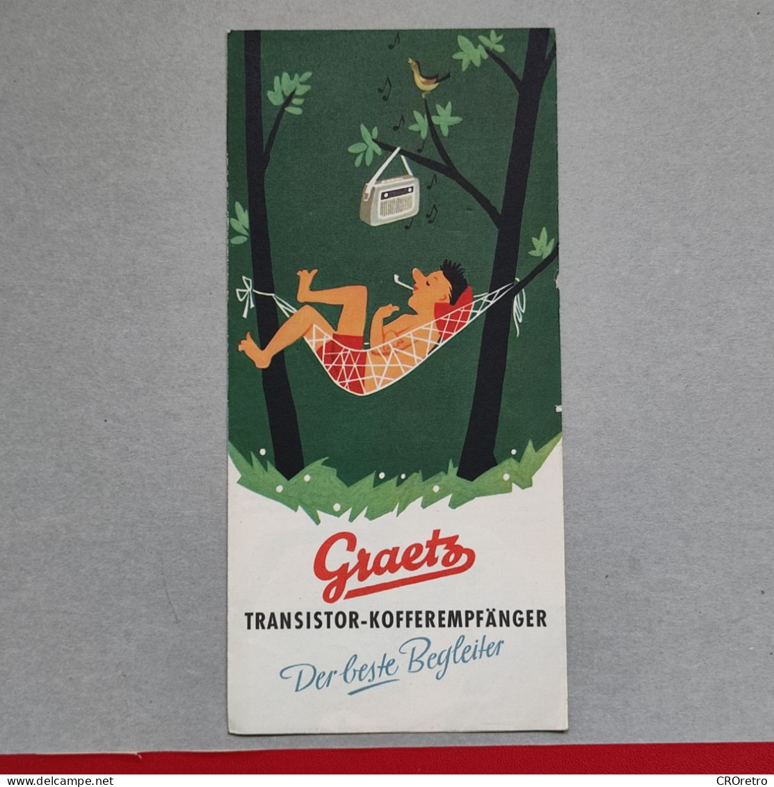 GRAETZ RADIO / TRANSISTOR, Vintage Advertising Brochure 1959 - Werbung