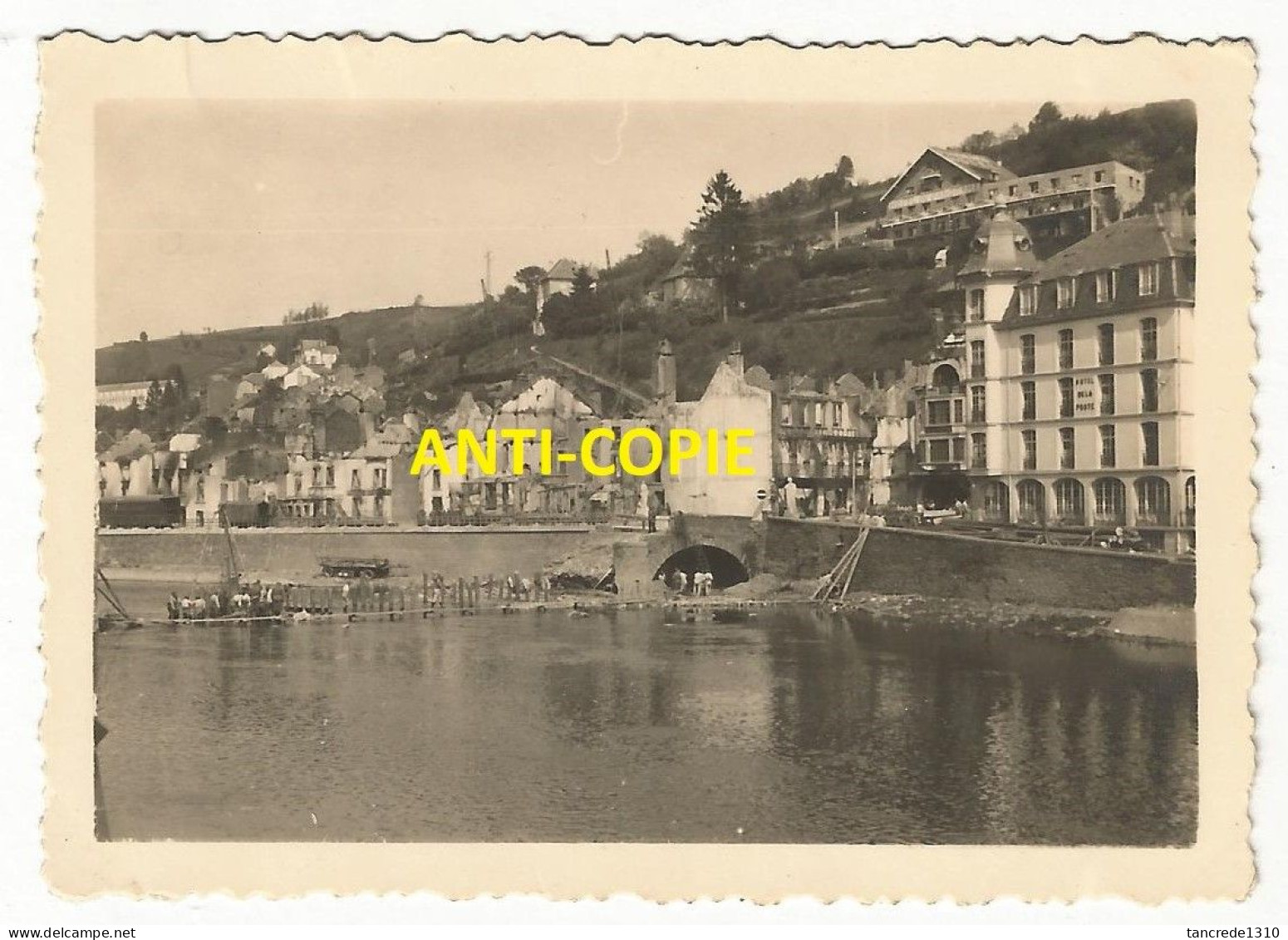 WW2 1 PHOTO ORIGINALE ALLEMANDE Pont Ko & Destructions à BOUILLON Près Frontière Neufchâteau BELGIQUE BELGIË ARDENNE - 1939-45