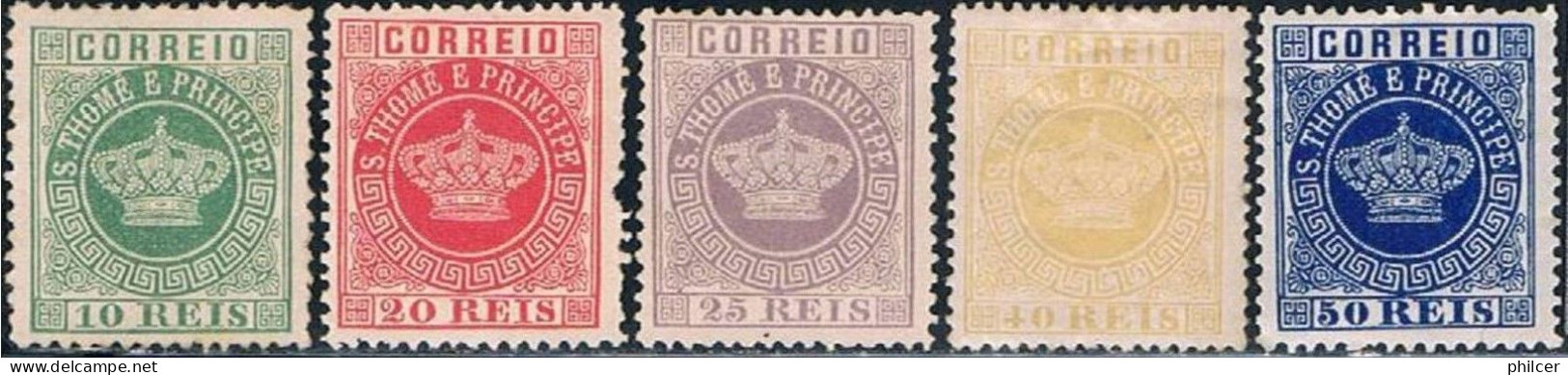 S. Tomé, 1881/5, # 10/4, (# 13 Dent. 13 1/2), MNG - St. Thomas & Prince