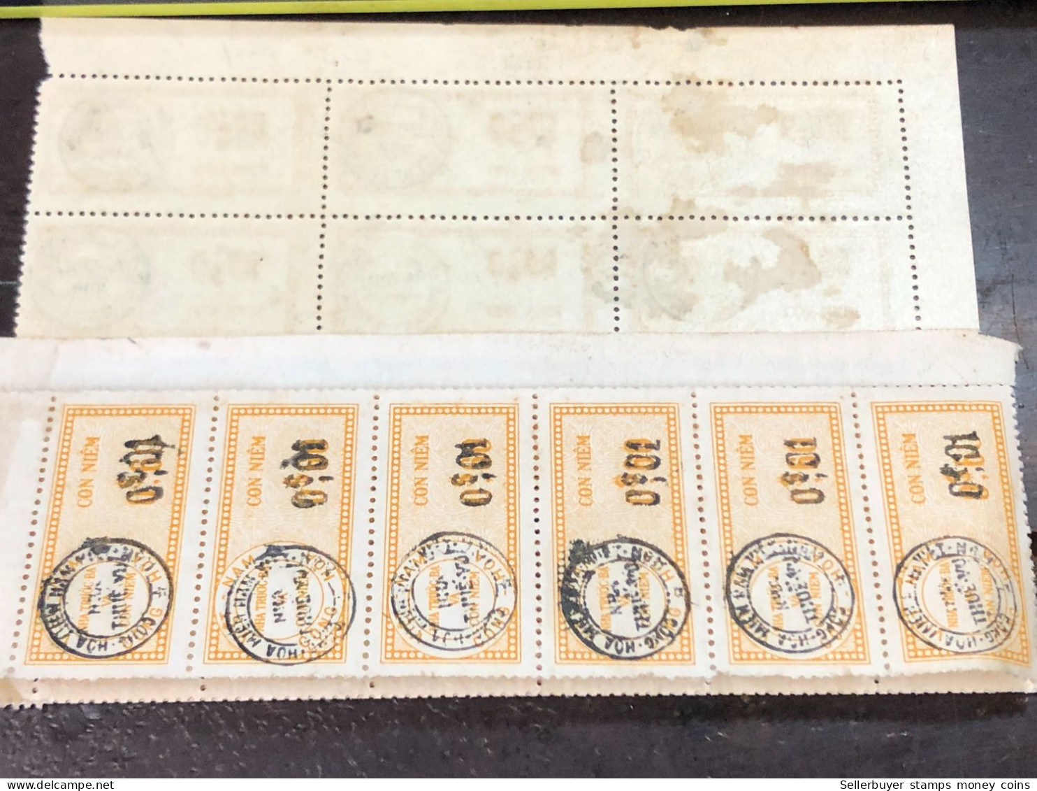 Vietnam South Sheet Stamps Before 1975(0$03 Wedge Overprint) 5 Stamp 1 Pcs  Quality Good - Collections