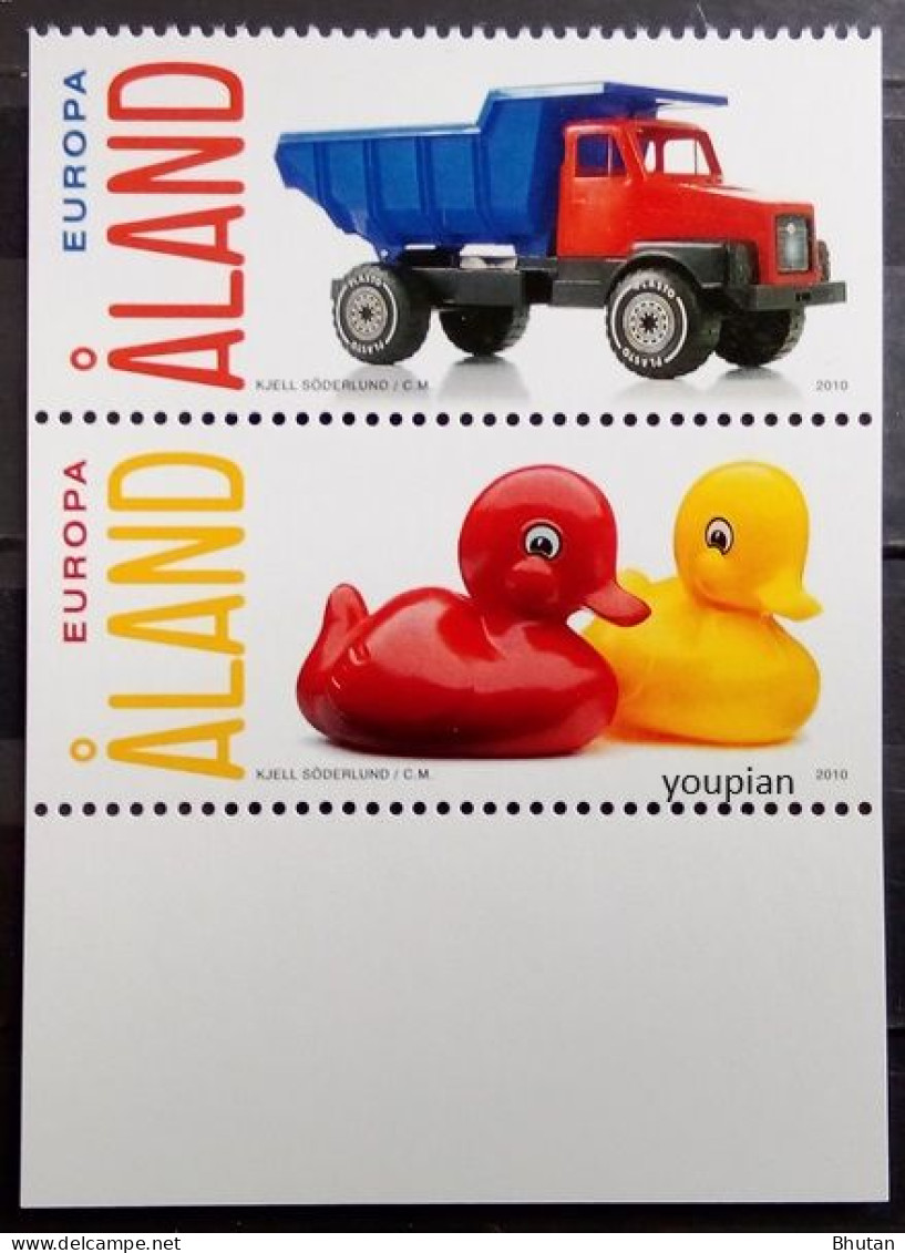 Aland Islands 2010, Children Toys, MNH Unusual Stamps Strip - Aland