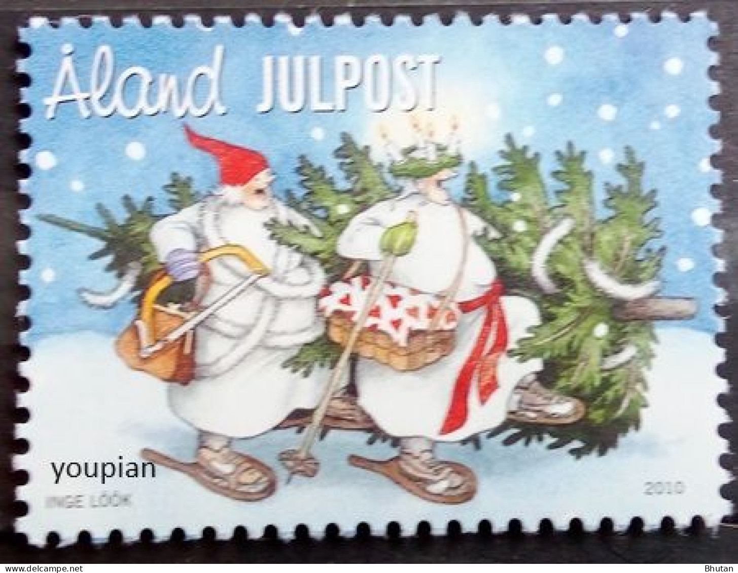 Aland Islands 2010, Christmas, MNH Single Stamp - Aland