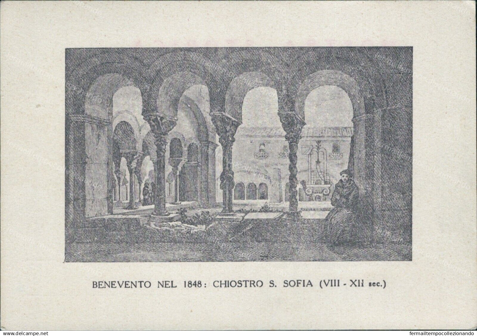 Cr621  Cartolina Benevento Citta' Mostra Storica Nel 1848 Chiostro S.sofia - Benevento