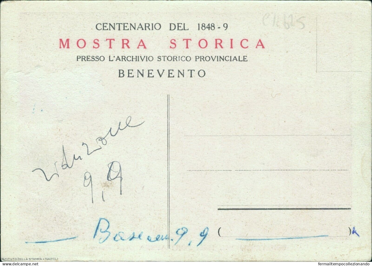 Cr625 Cartolina Benevento Citta' Mostra Storica Nel 1848 Port'aurea Arco Traiano - Benevento