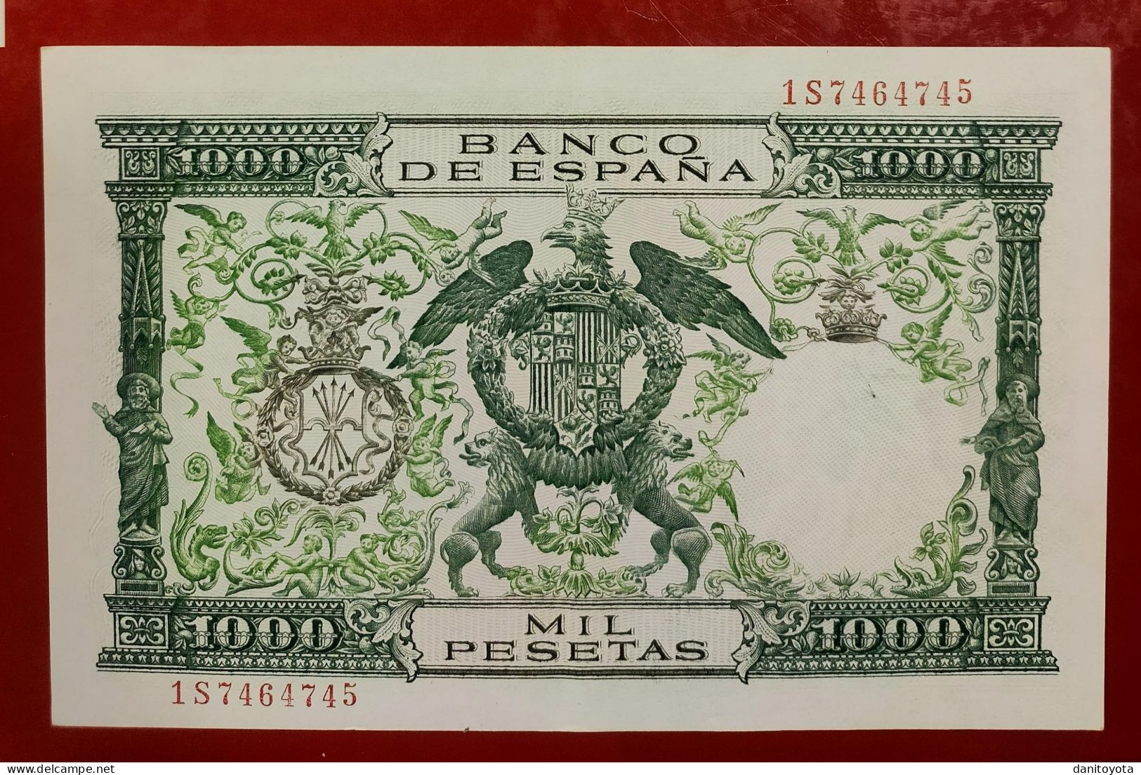 ESPAÑA. EDIFIL 469b. 1000 PTAS 29 DE NOVIEMBRE DE 1957 SERIE 1S, CONSERVACIÓN EBC - 1000 Pesetas