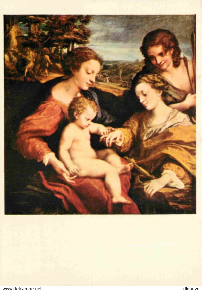 Art - Peinture Religieuse - Antonio Allegri Dit Le Correge - Correggio - Mariage Mystique De Ste-Catherine D'Alexandrie  - Gemälde, Glasmalereien & Statuen