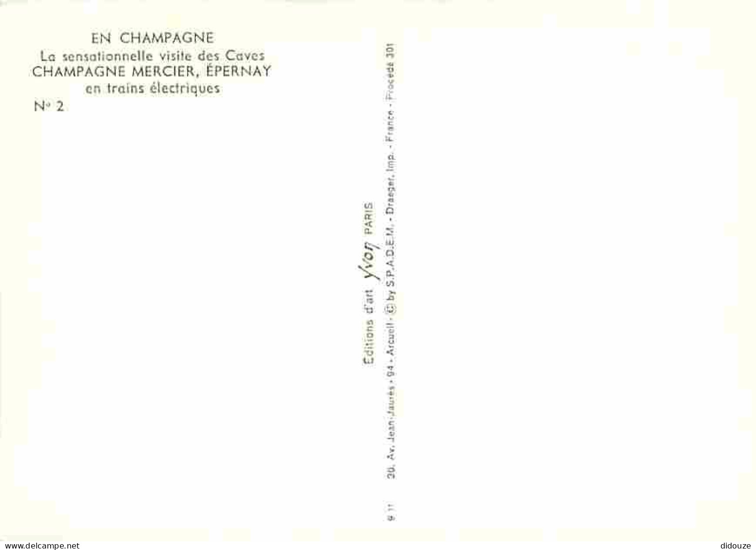 Vignes - Epernay - Visite Des Caves Champagne Mercier En Trains Electriques - CPM - Voir Scans Recto-Verso - Weinberge