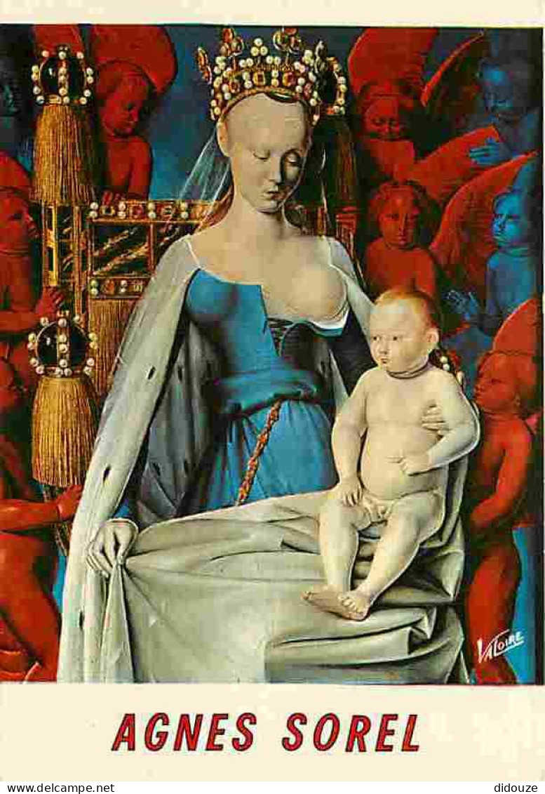 Histoire - Agnes Sorel - La Vierge à L'Enfant De Jean Fouquet - CPM - Voir Scans Recto-Verso - History
