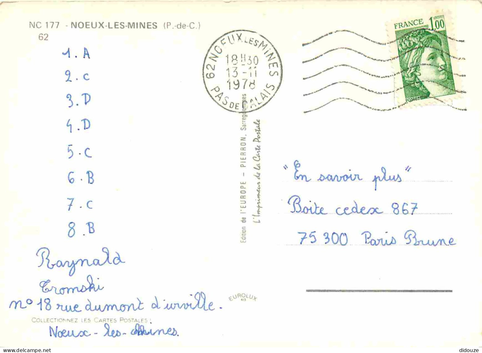 62 - Noeux Les Mines - Multivues - Humour - CPM - Voir Scans Recto-Verso - Noeux Les Mines