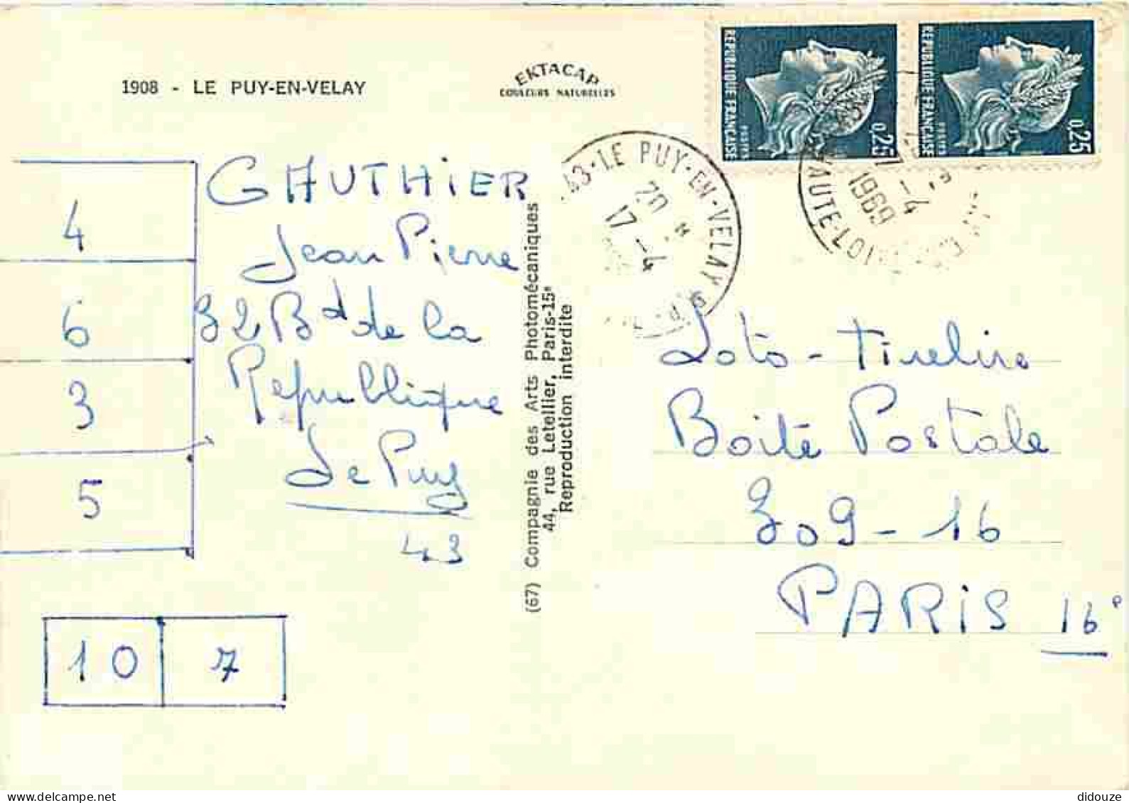 43 - Le Puy En Velay - Multivues - Blasons - CPM - Voir Scans Recto-Verso - Le Puy En Velay