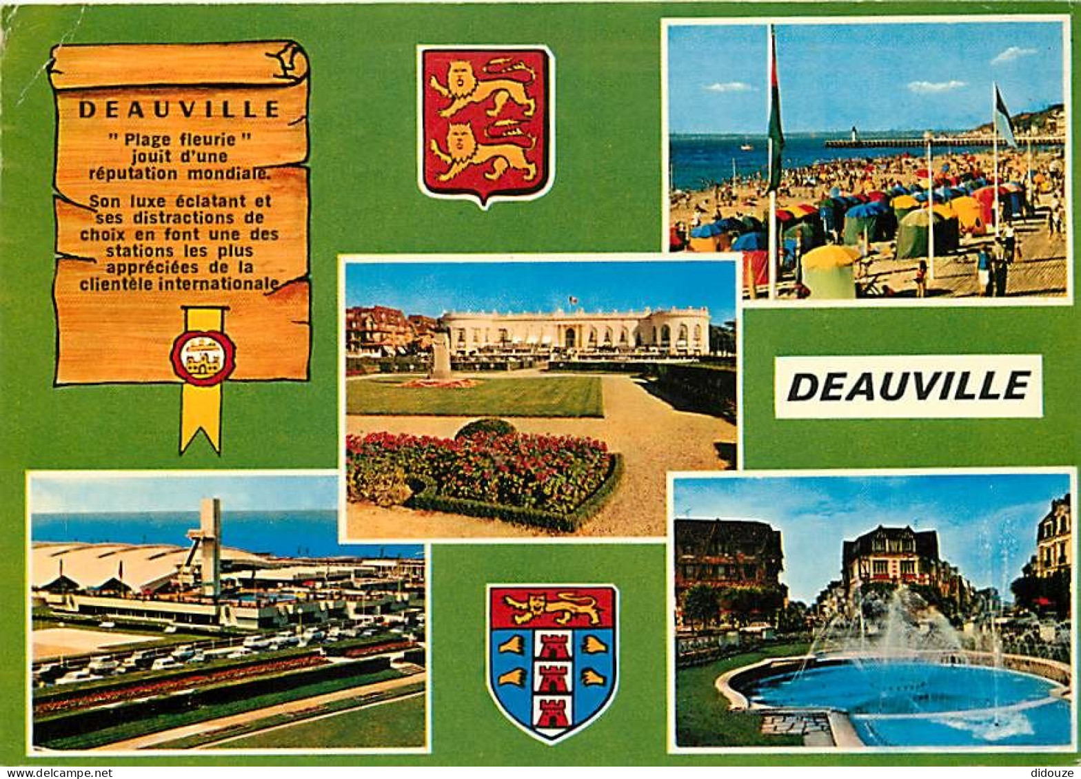 14 - Deauville - Multivues - Blasons - Oblitération Ronde De Trouville ( 14 ) De 1972 - CPM - Voir Scans Recto-Verso - Deauville