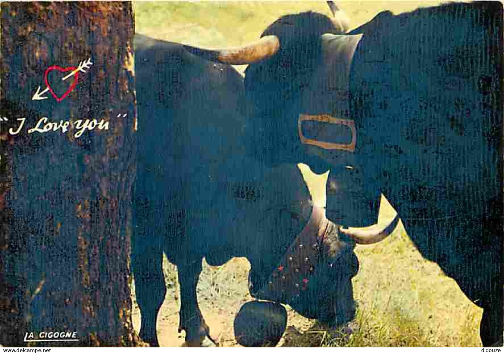 Animaux - Vaches - Cloche - Etat Image Flou - CPM - Voir Scans Recto-Verso - Vaches