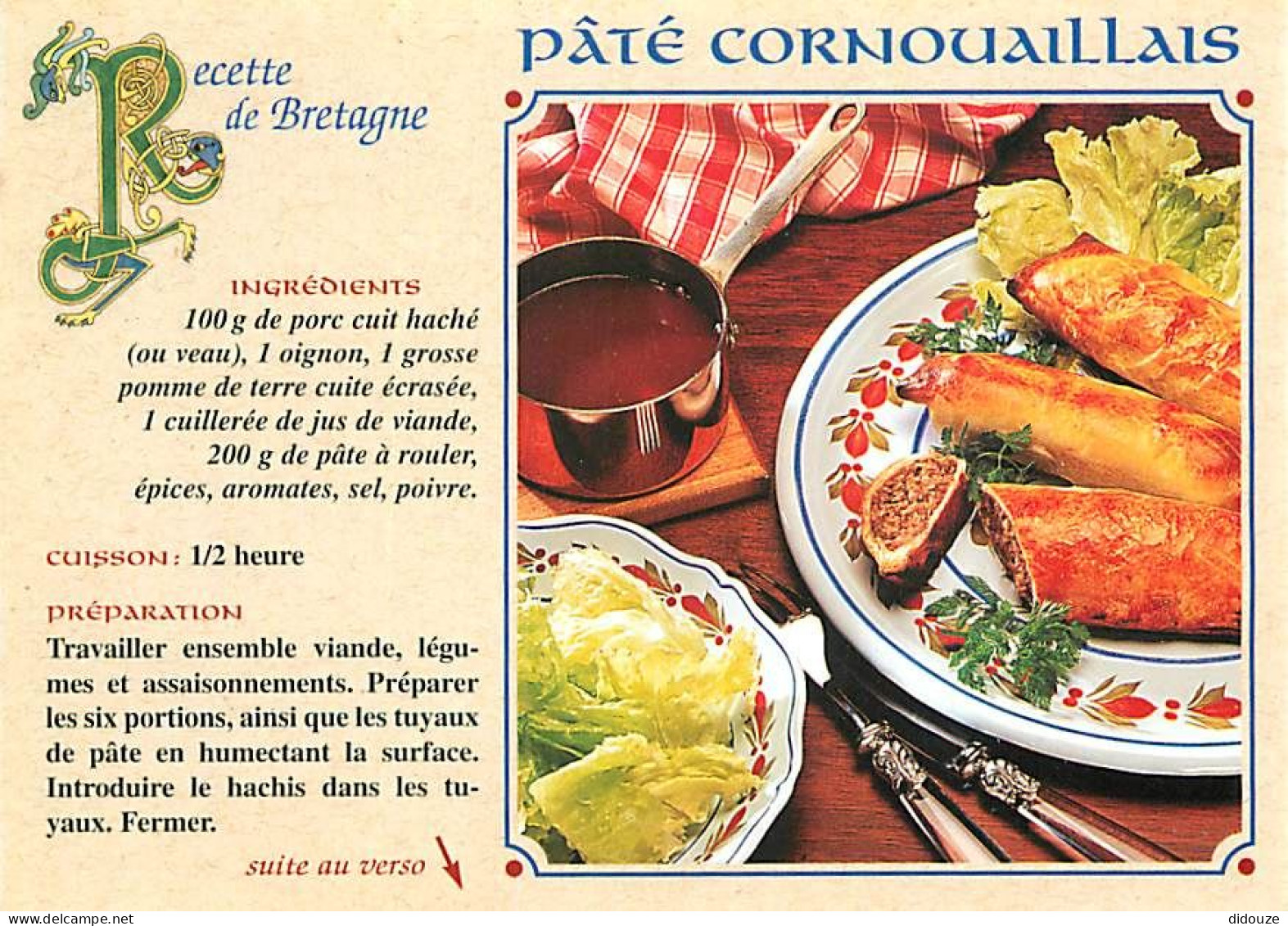 Recettes De Cuisine - Gastronomie - CPM - Voir Scans Recto-Verso - Recettes (cuisine)