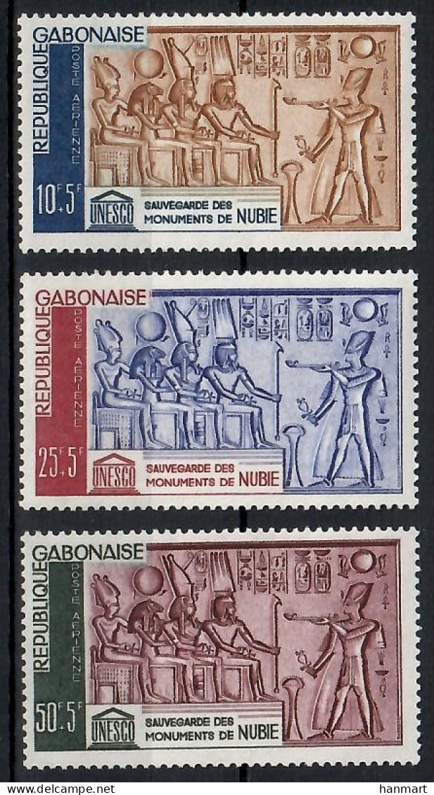 Gabon 1964 Mi 193-195 MNH  (ZS6 GBN193-195) - Skulpturen