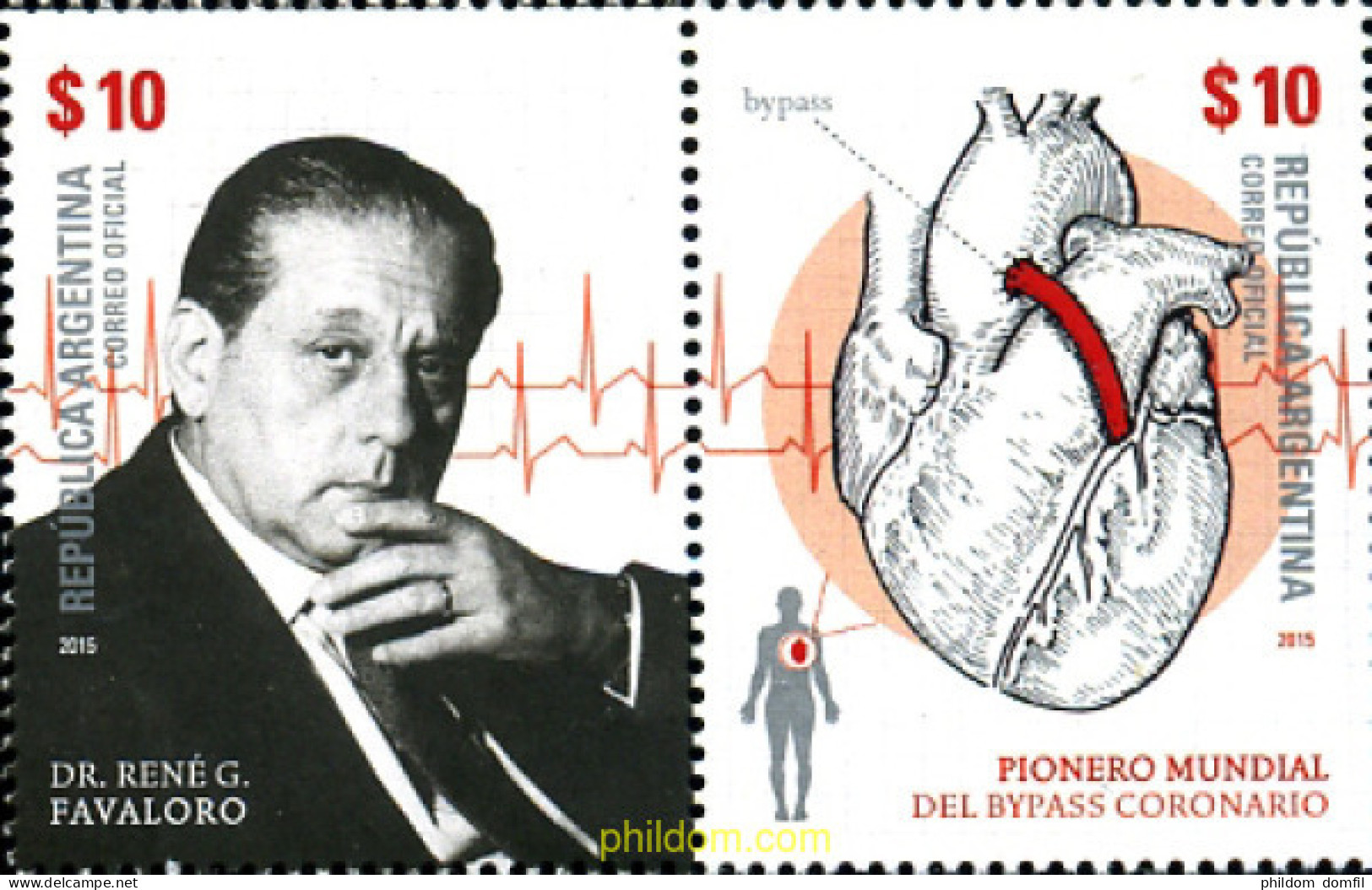 351855 MNH ARGENTINA 2015 CARDIOLOGO - Unused Stamps