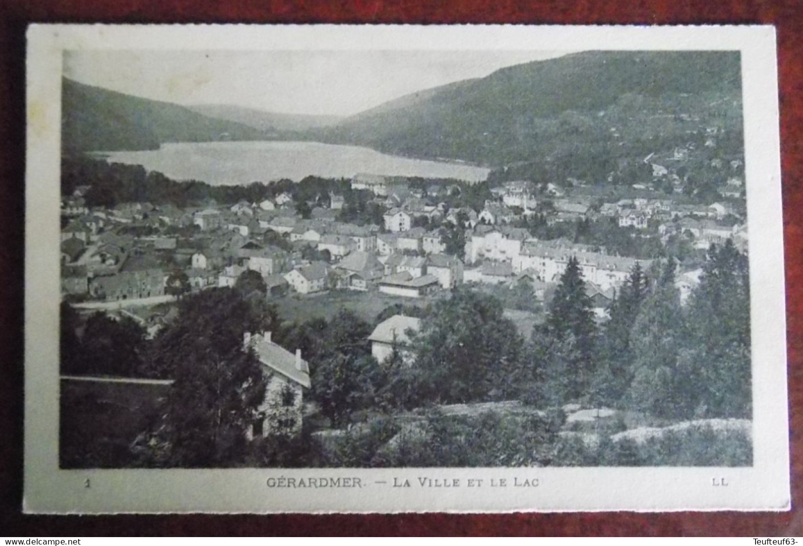 Cpa Gérardmer ; La Ville Et Le Lac - Gerardmer