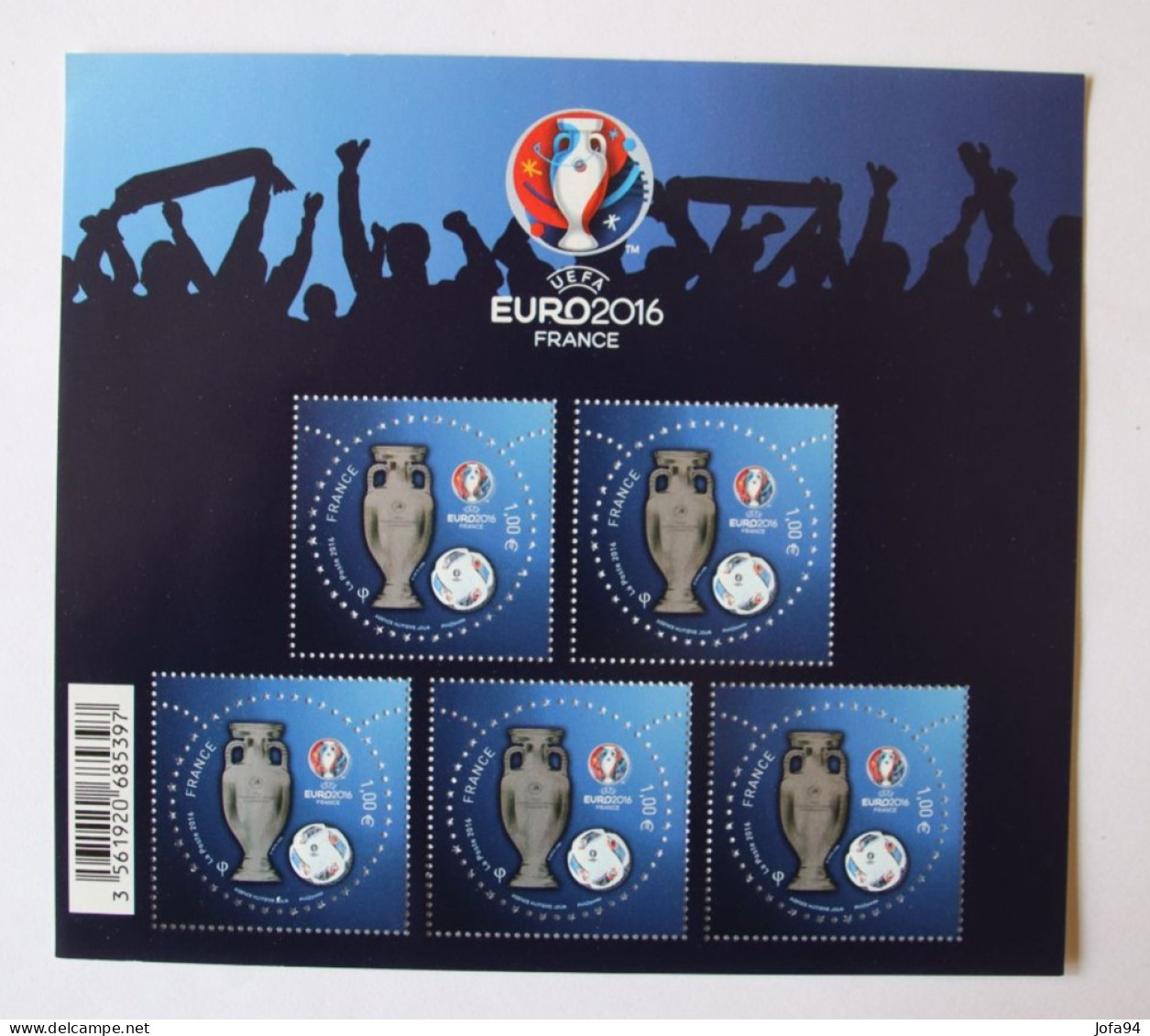 France 2016  Feuillet Championnat D'Europe UEFA 2016 EN France   YT BF137      Neuf - Mint/Hinged