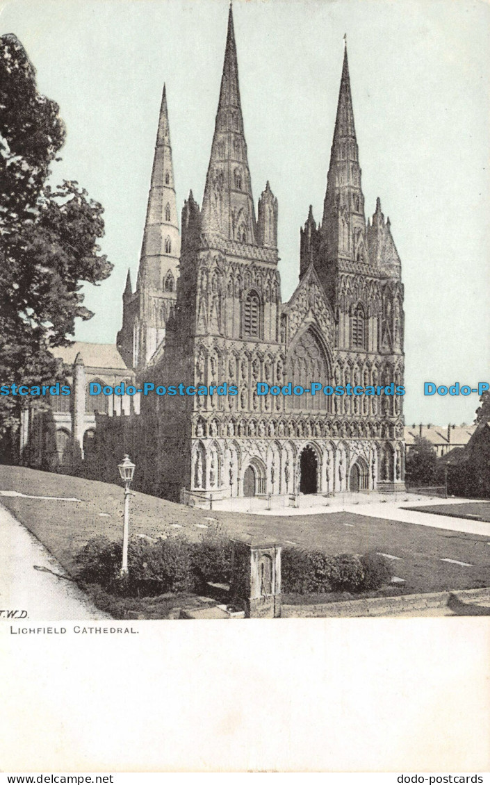 R105325 Lichfield Cathedral - Welt