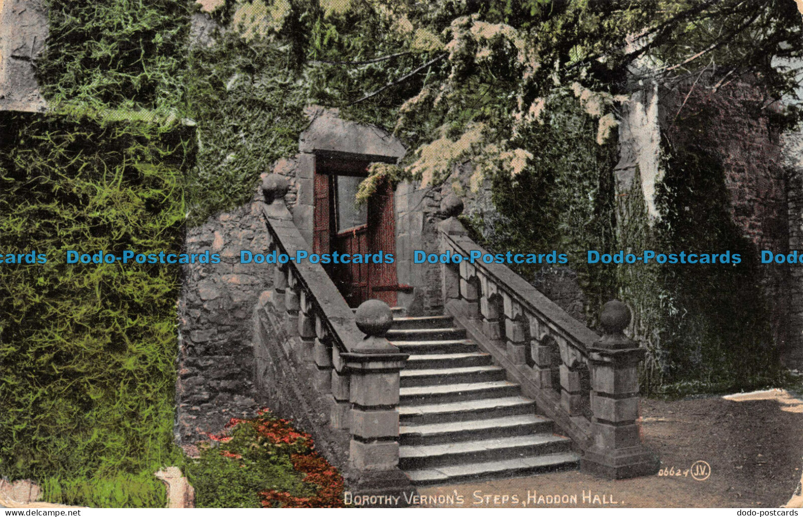 R105330 Dorothy Vernons Steps. Haddon Hall. Valentines Series. 1908 - Welt