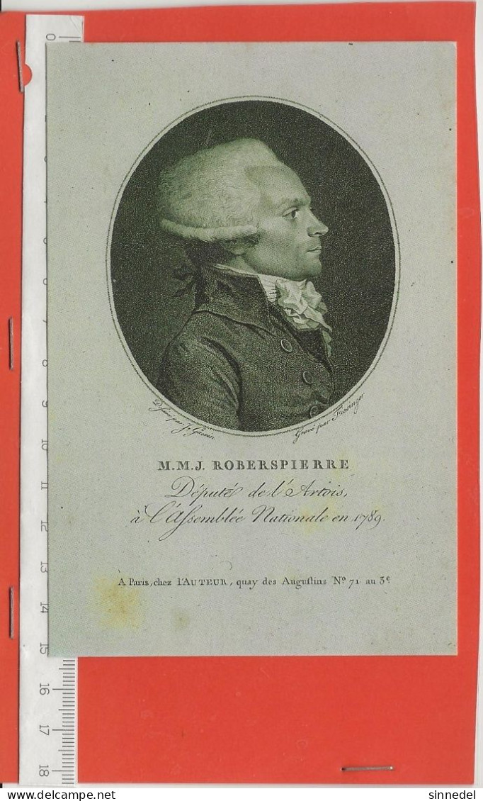 CPM NEUVE  M M J ROBERSPIERRE - Hommes Politiques & Militaires