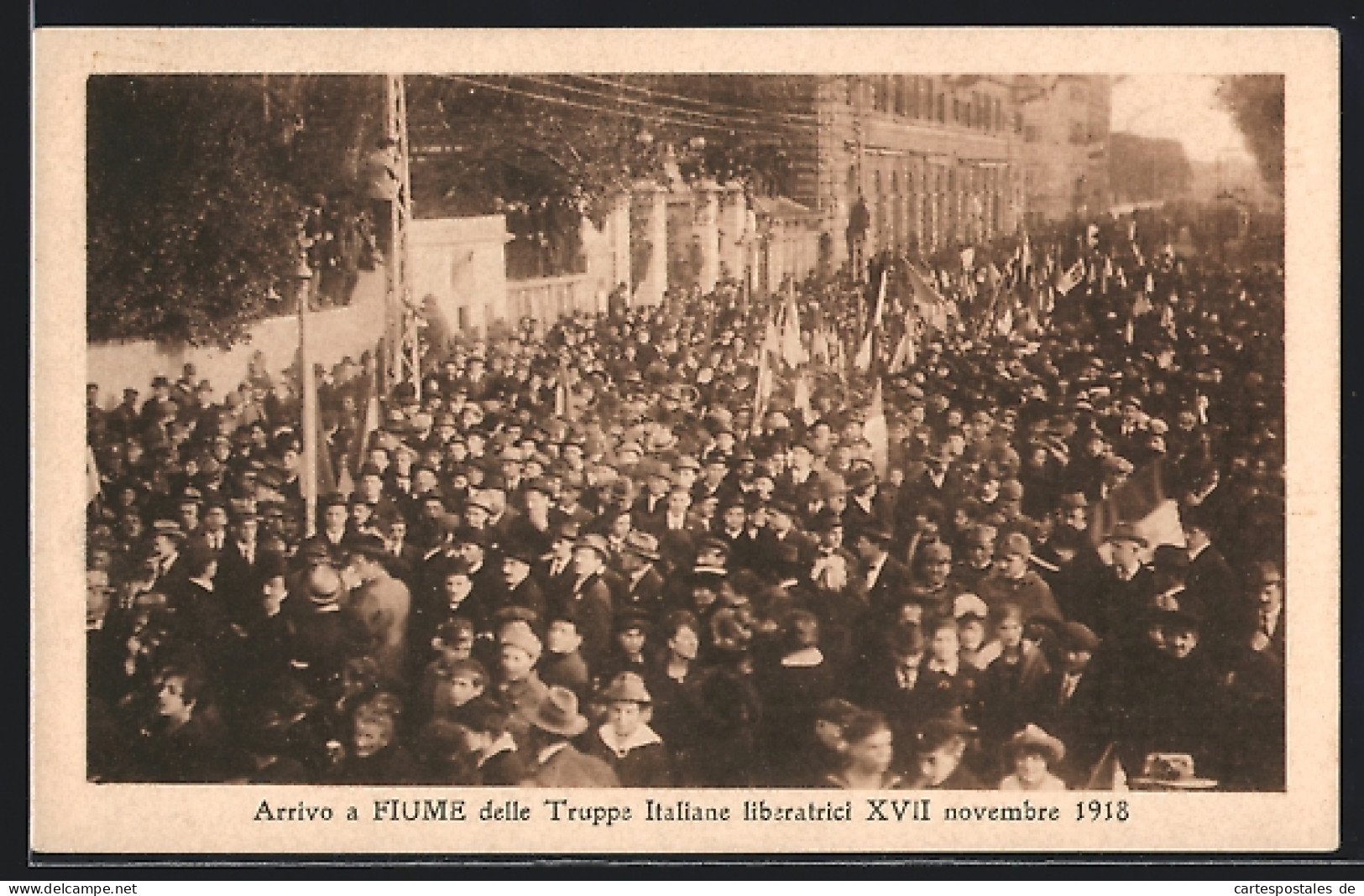 AK Fiume, Arrivo Delle Truppe Italiane Liberatrici 1918  - Croacia