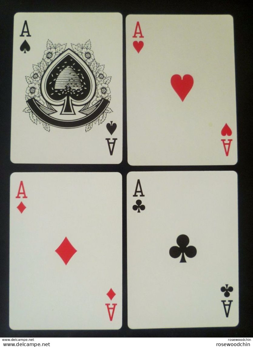 Set Of 4 Pcs. Dester Beer  Single Playing Card - Ace Of Spades, Hearts, Clubs, Diamonds (#97) - Cartes à Jouer Classiques