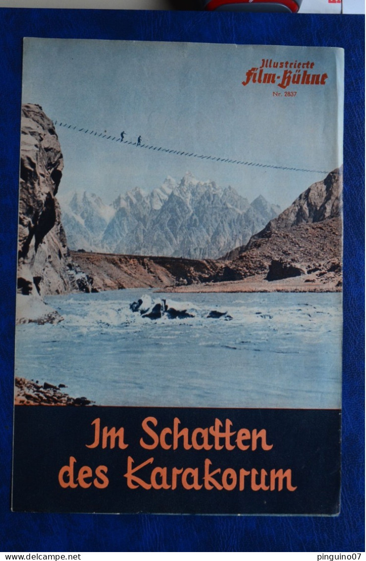 RR Film Program Im Schatten Des Karakorum H. Rebitsch German Austrian Karakorum Expedition Mountaineering Himalaya - Programmes