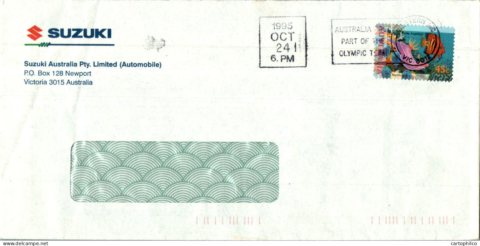 Australia Cover Fish Suzuki - Lettres & Documents