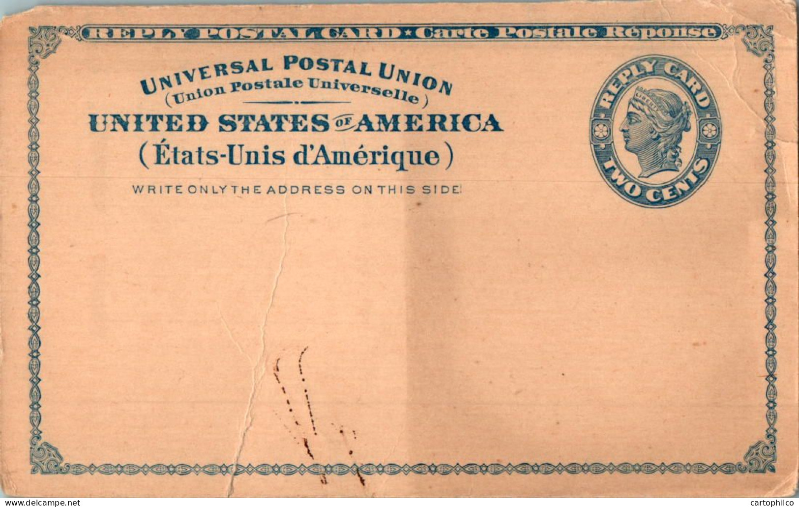 US Postal Stationery 2c - ...-1900