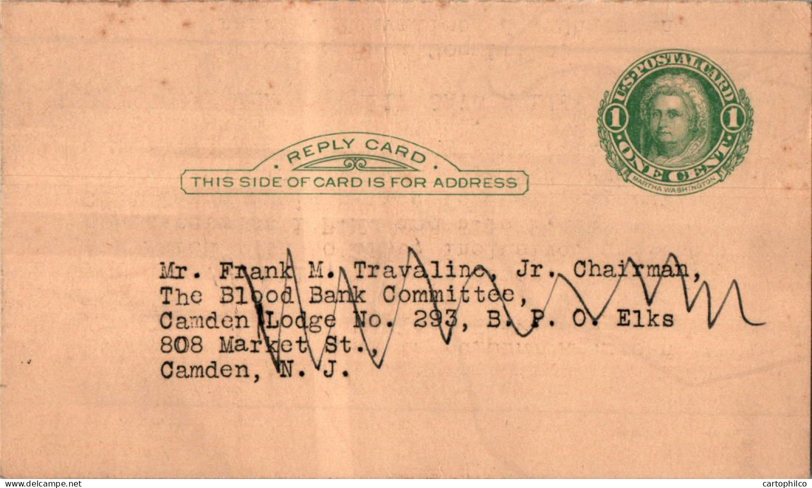 US Postal Stationery To Camden NJ - 1921-40