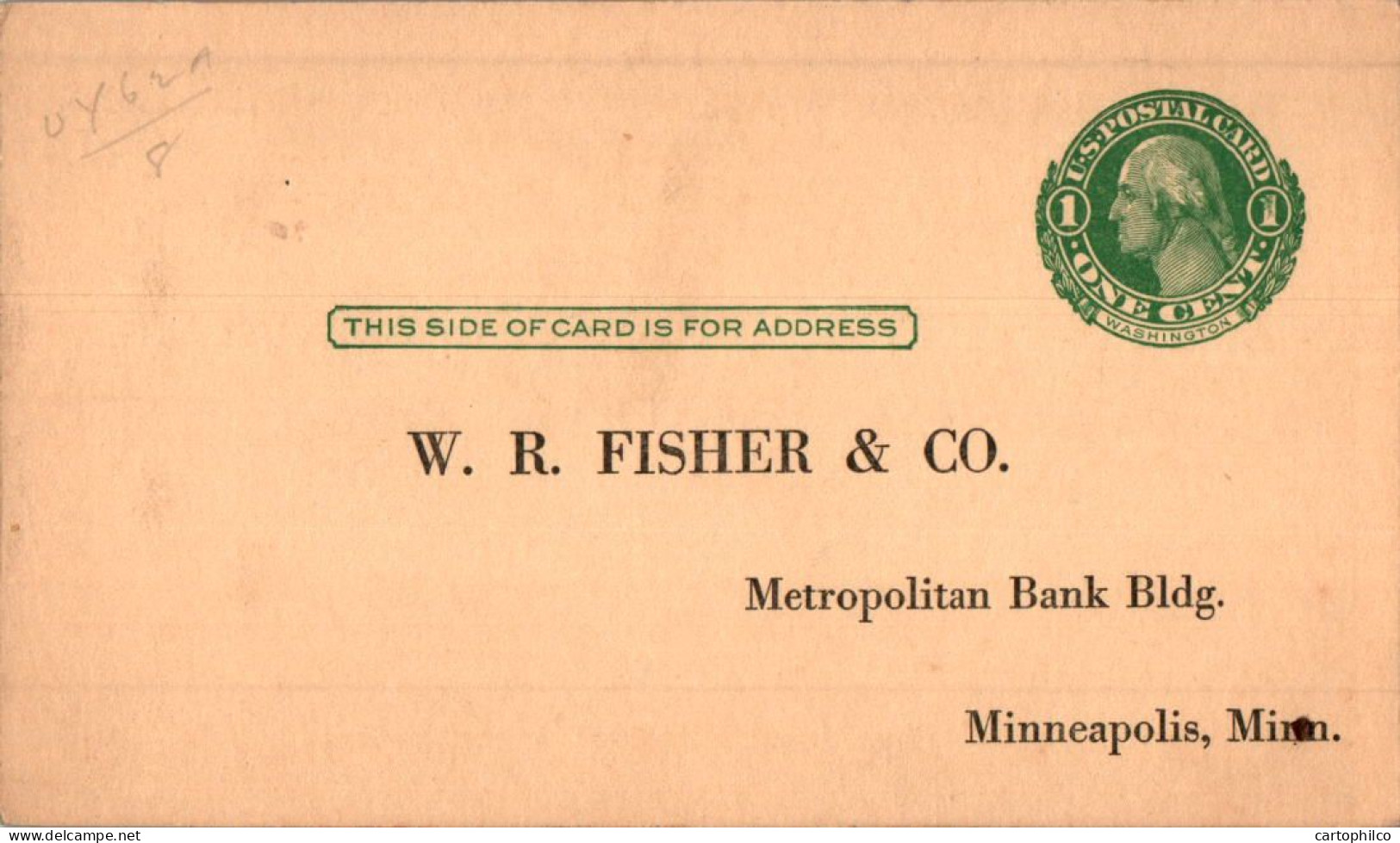 US Postal Stationery 1c To Fisher Minneapolis Minn  - 1921-40
