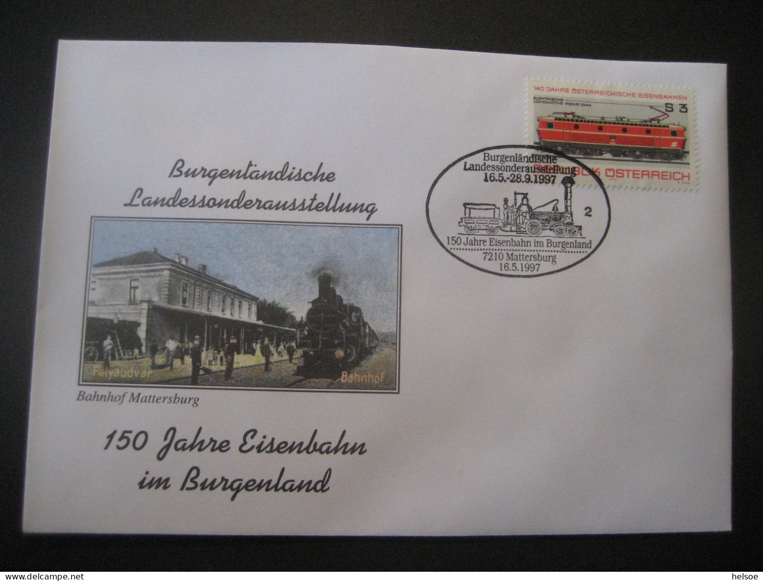 Österreich 1997- 6 Sonderumschläge  Mit Eisenbahnmotiven Und Sonderstempel - Covers & Documents