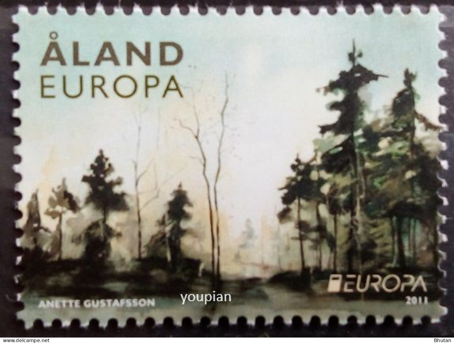 Aland Islands 2011, Europa - Forest, MNH Single Stamp - Aland