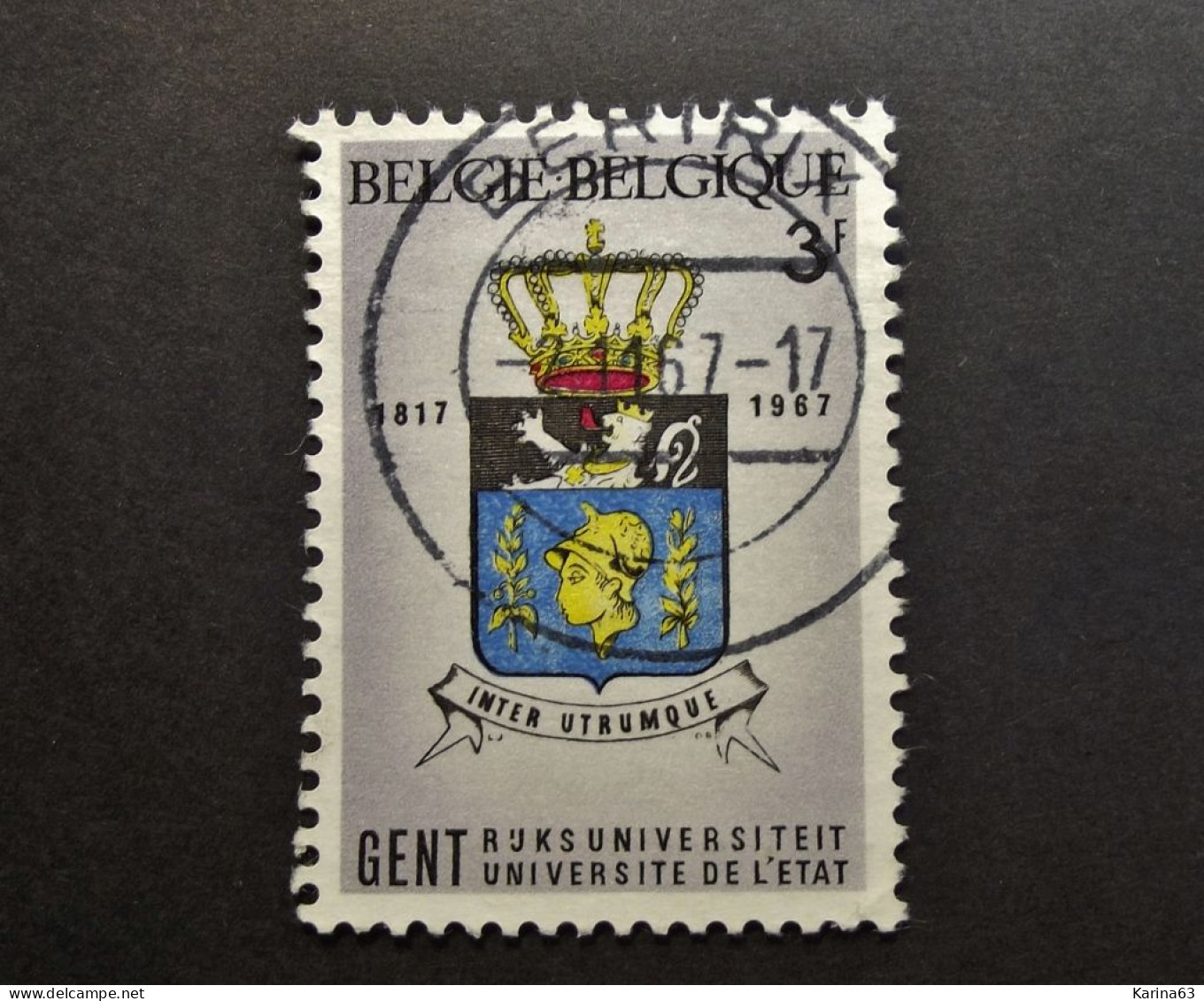 Belgie Belgique - 1967 - OPB/COB N° 1433 ( 1 Value ) - University  Gent - Luik  Obl. Bertrix - Usados