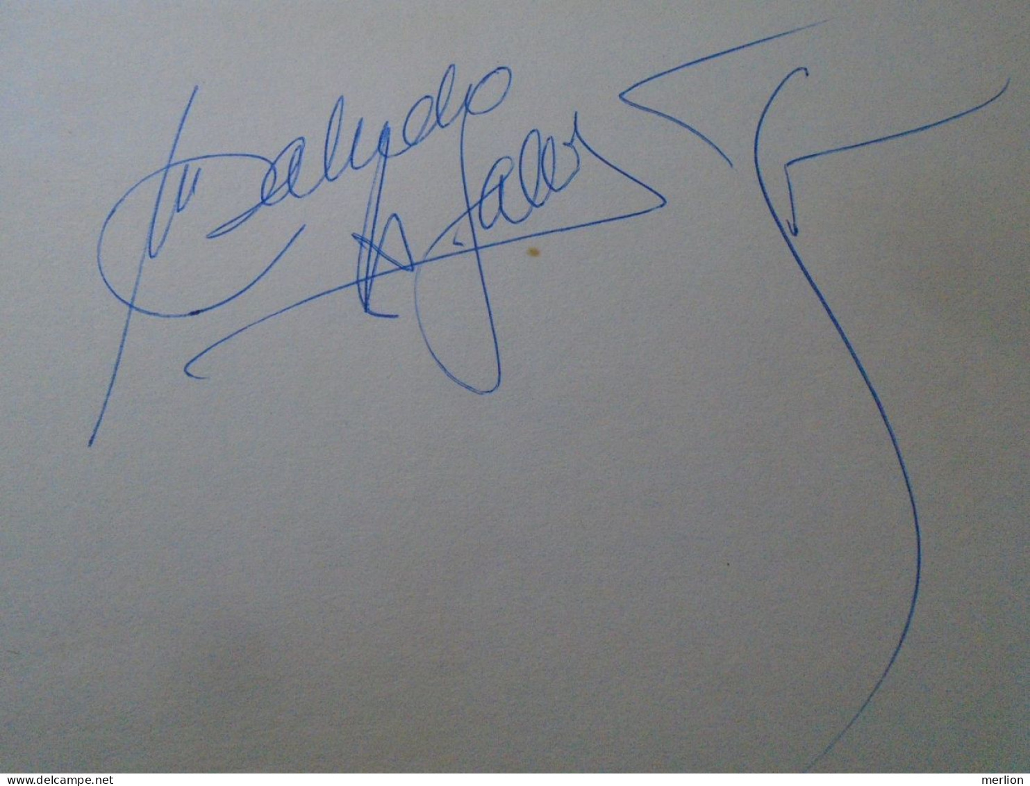 D203346  Signature -Autograph  -  Antonio Gades  - Spanish Flamenco Dancer And Choreographer 1981 - Chanteurs & Musiciens