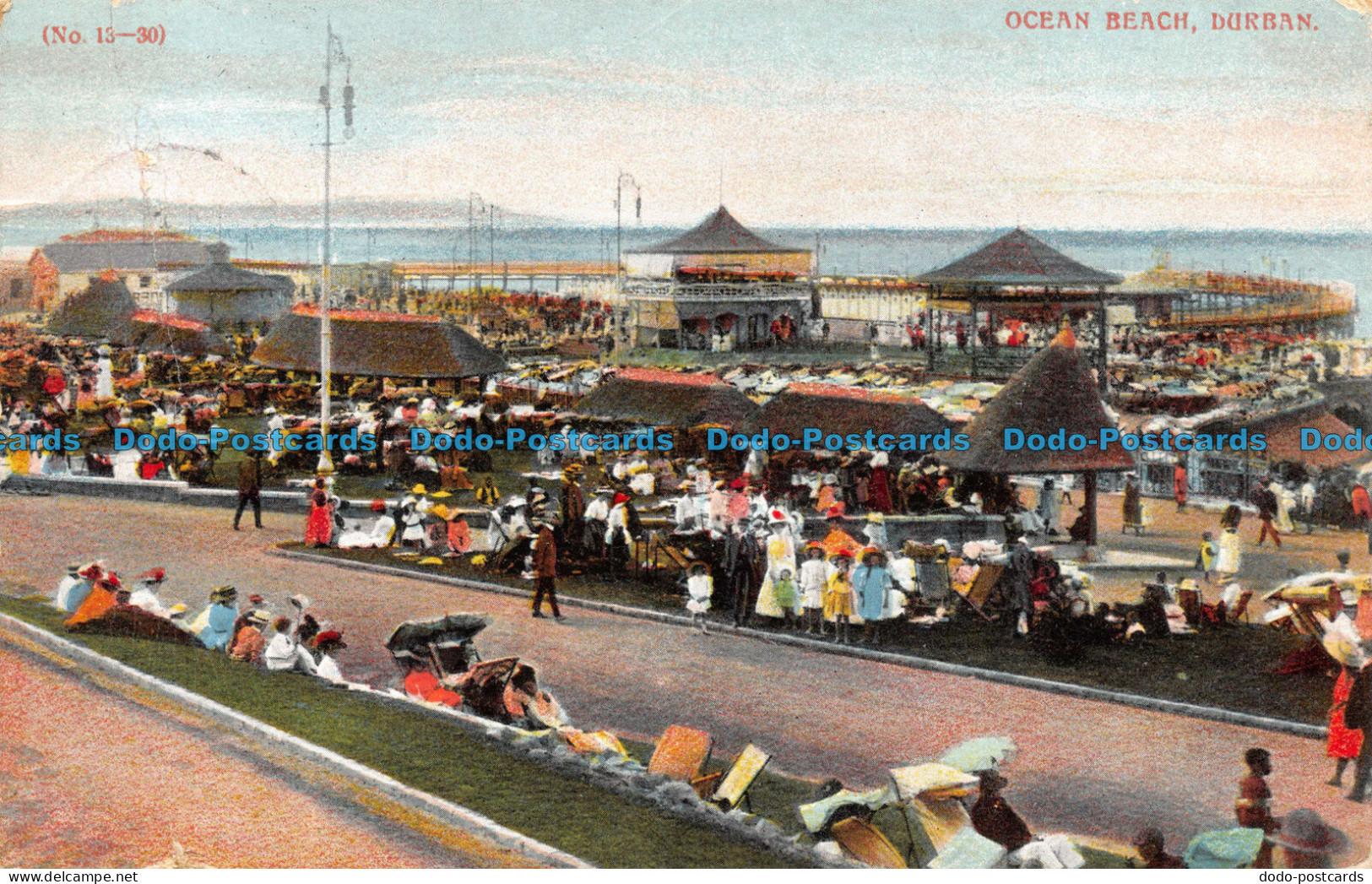 R104892 No. 15 30. Ocean Beach. Durban. No. 21. 1910 - Mundo