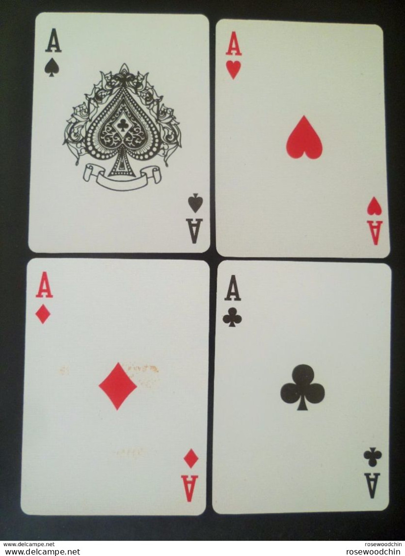 Set Of 4 Pcs. Carlsberg Beer Rats Single Playing Card - Ace Of Spades, Hearts, Clubs, Diamonds (#79) - Cartes à Jouer Classiques