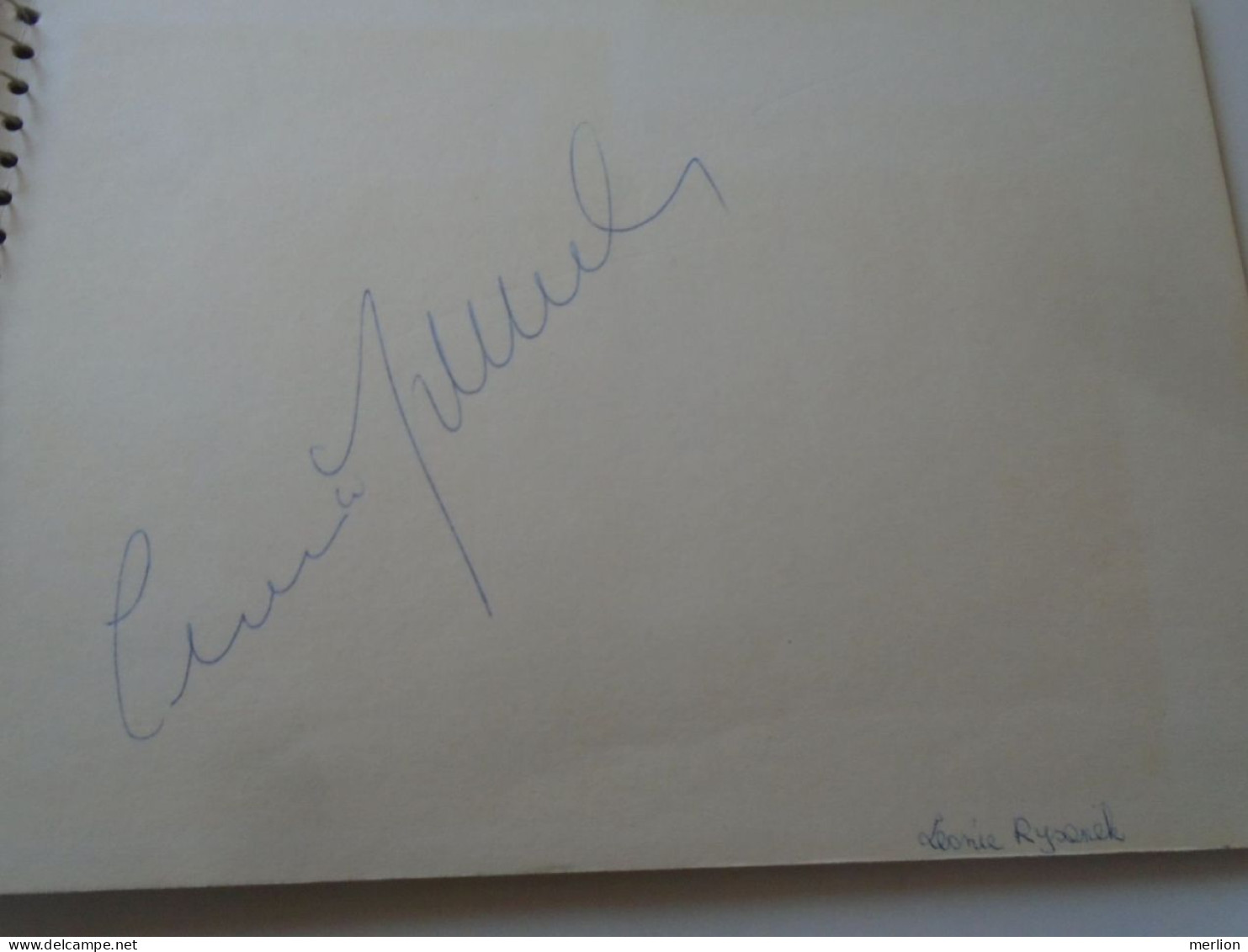 D203348  Signature -Autograph  -  Leonie Rysanek - Austrian Dramatic Soprano   1981 - Chanteurs & Musiciens