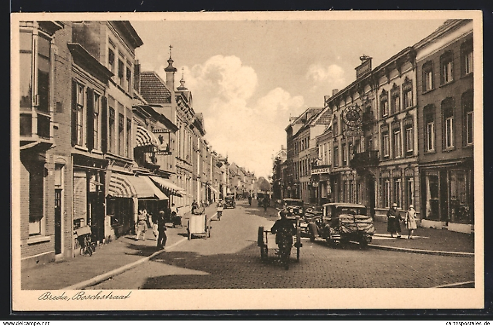 AK Breda, Boschstraat, Hotel De La Couronne  - Breda