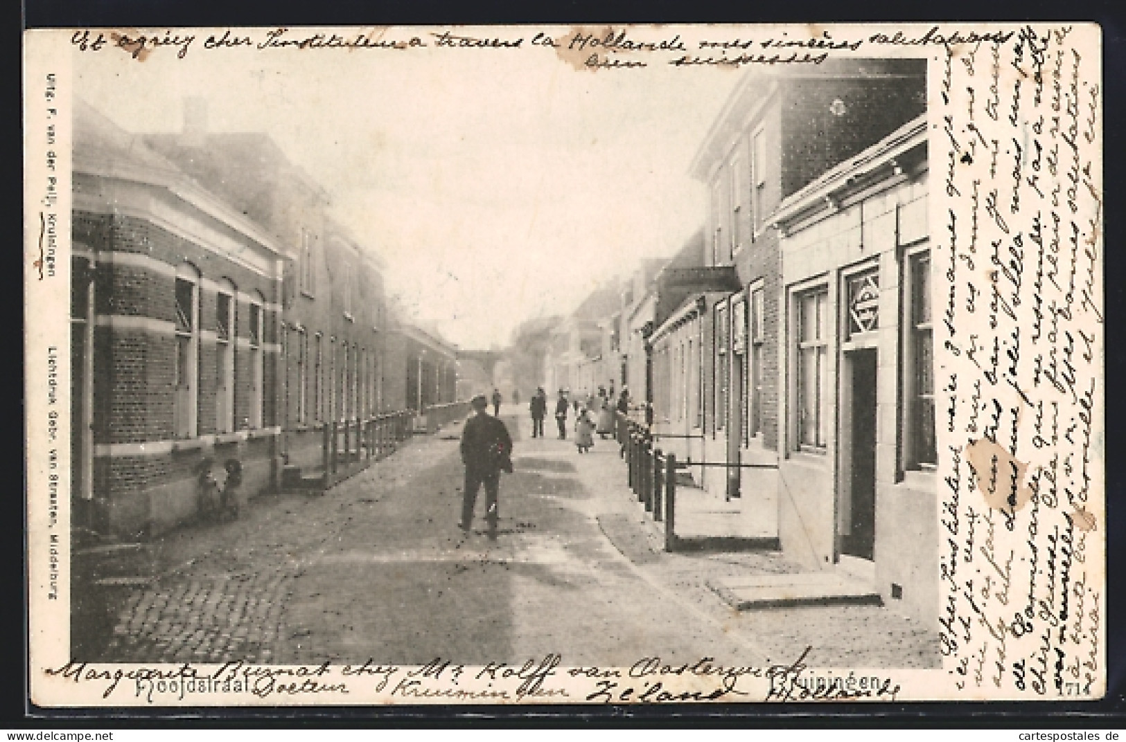 AK Kruiningen, Hoofdstraat  - Kruiningen