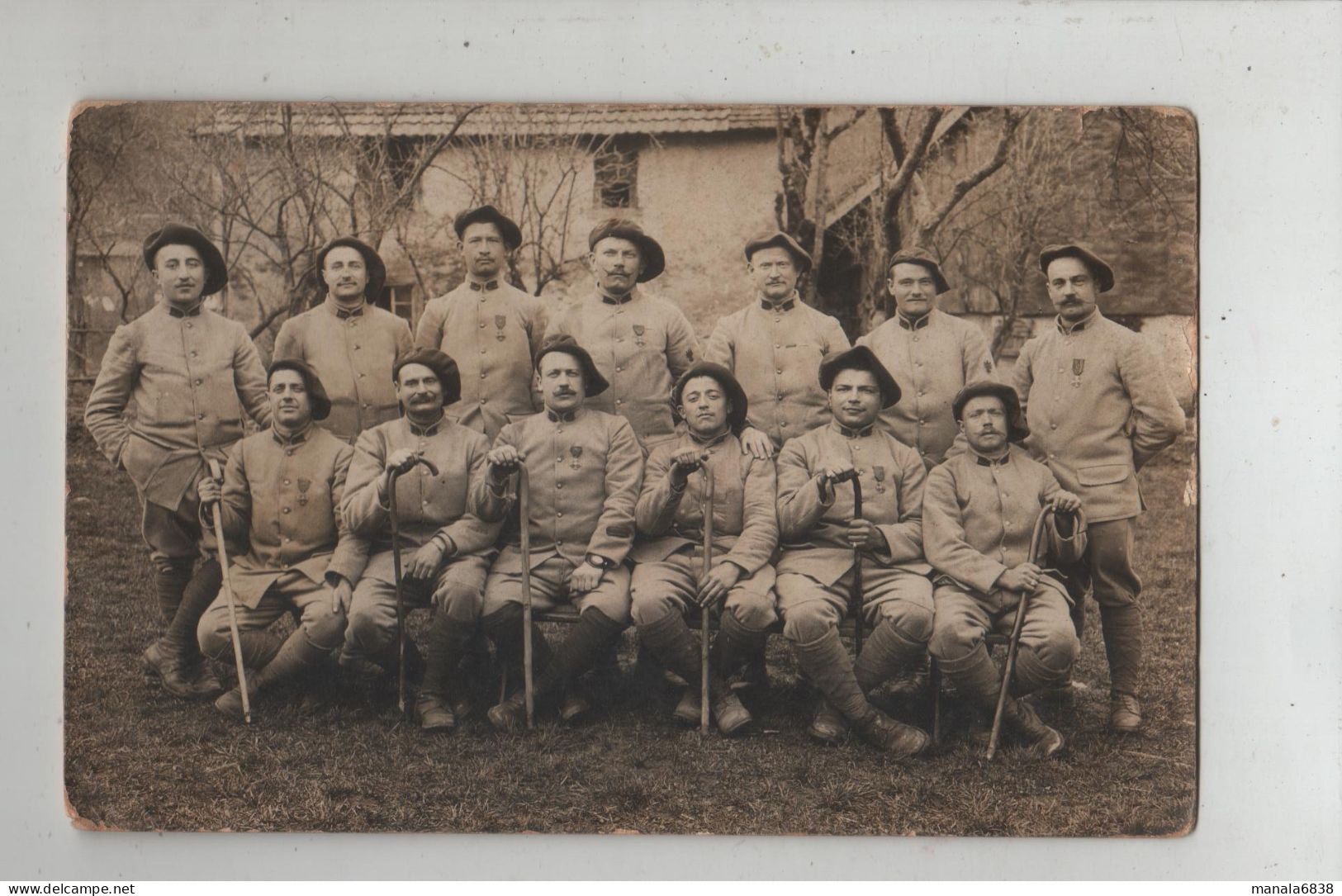 Chasseurs Alpins  Gougne à Identifier 1916 - Oorlog, Militair